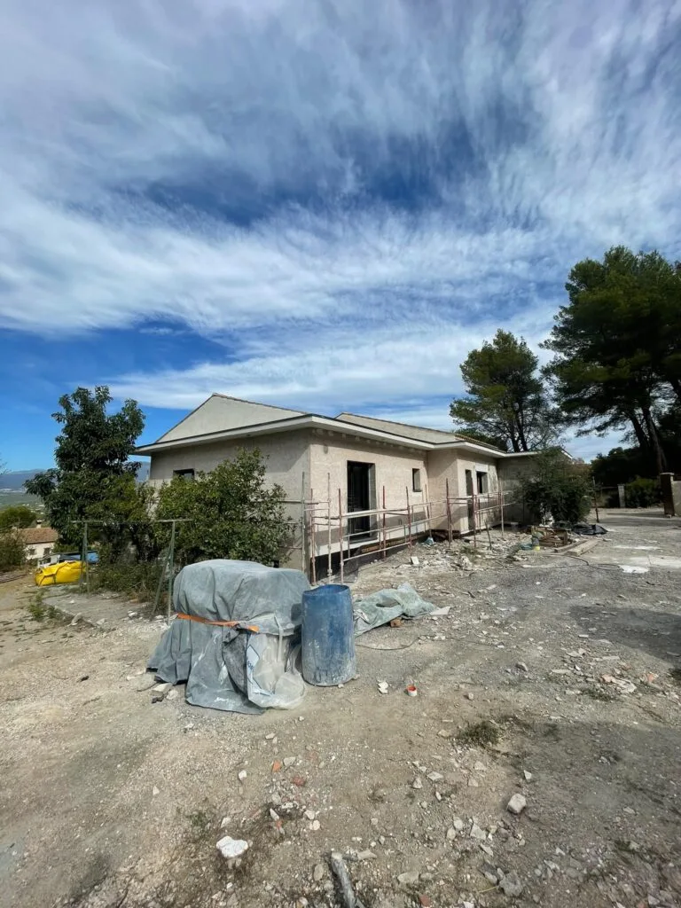Un chantier soigné à Combloux a Passy